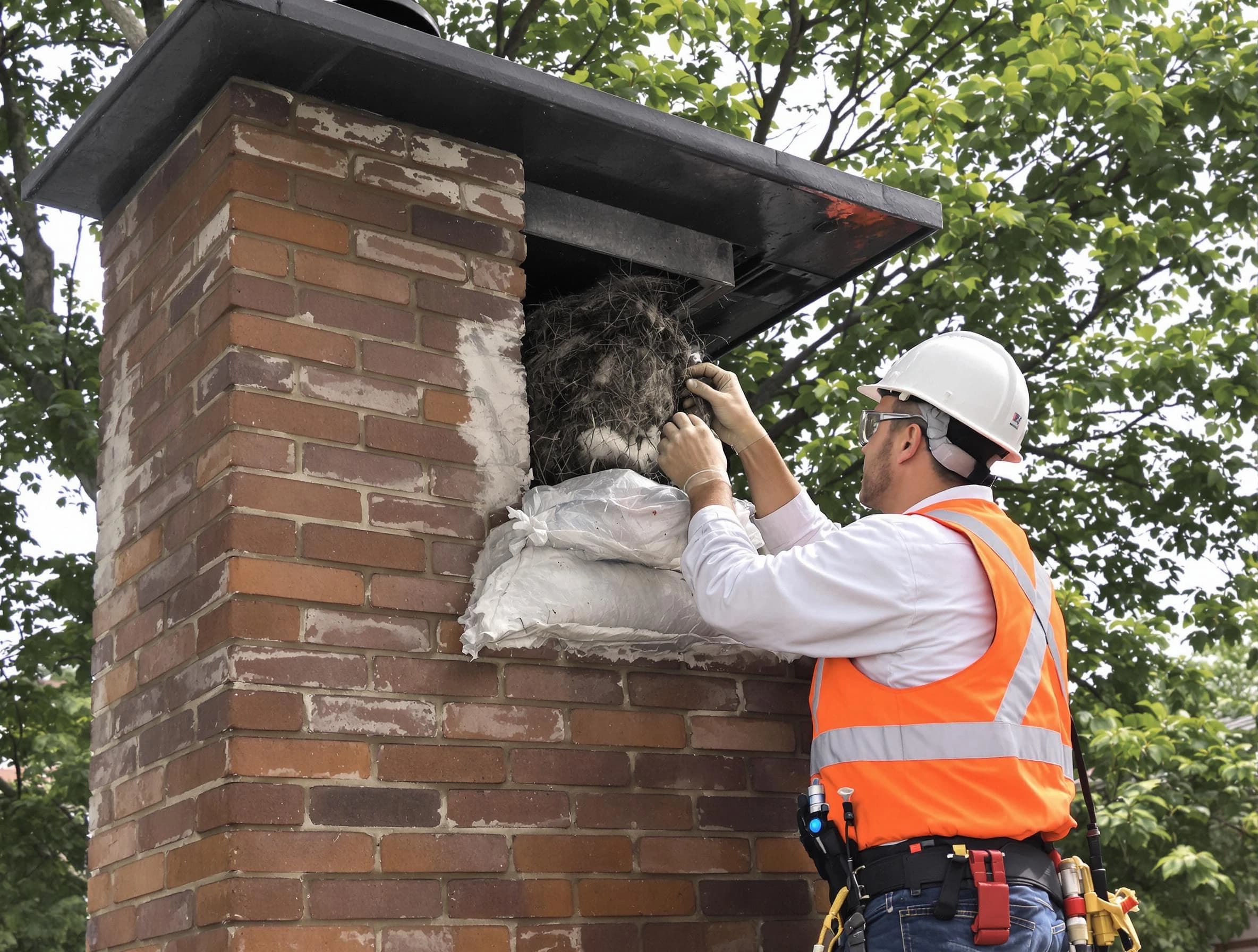 Humane removal of debris and animals by Galloway Chimney Sweep in Galloway, NJ