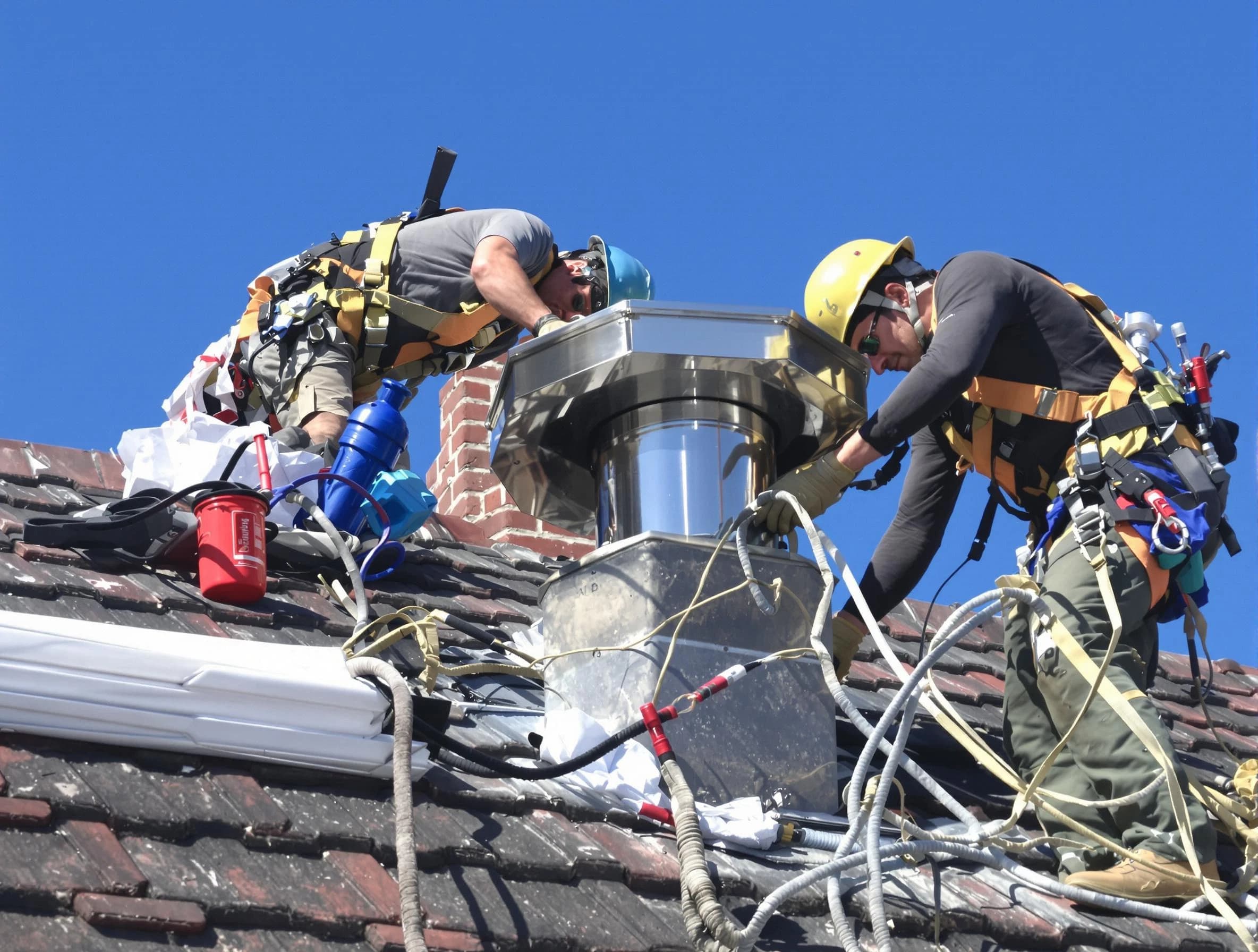 Protective chimney cap installed by Galloway Chimney Sweep in Galloway, NJ