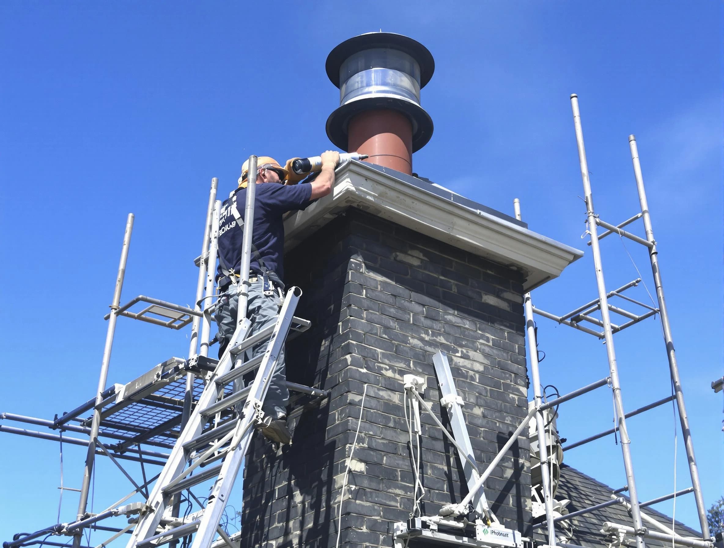 Sturdy chimney crown finished by Galloway Chimney Sweep in Galloway, NJ