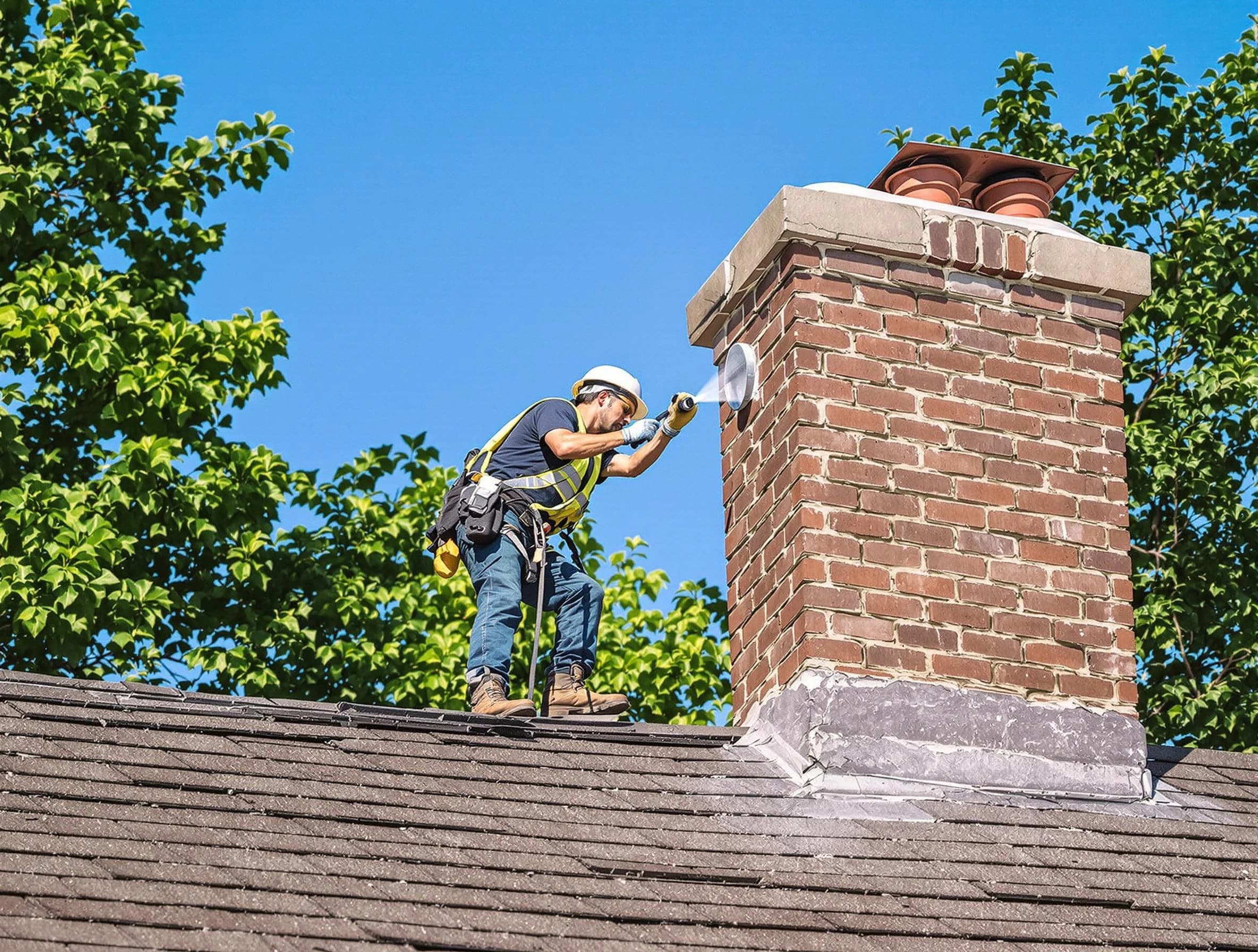 Galloway Chimney Sweep performing an inspection with advanced tools in Galloway, NJ