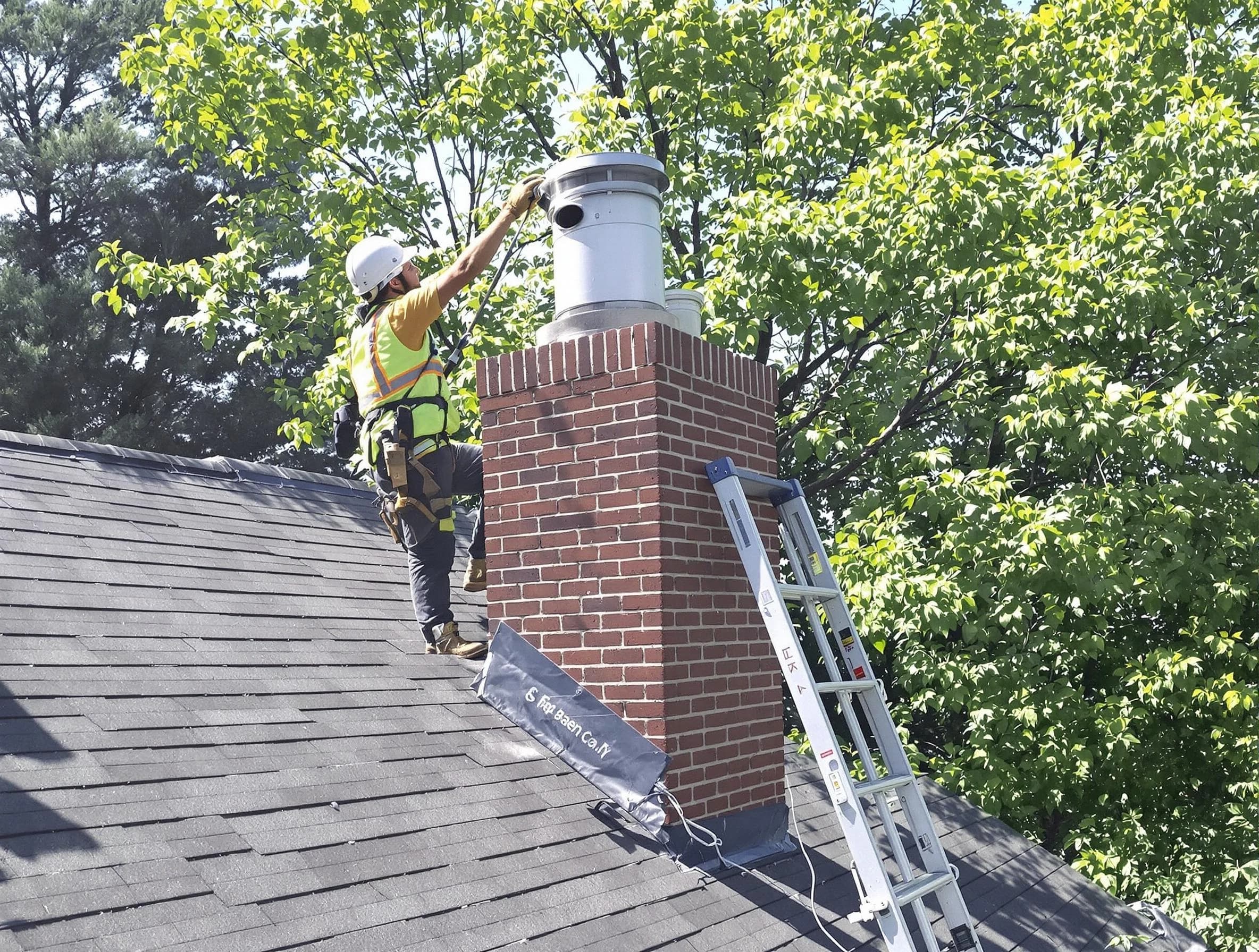 Chimney liner inspection by Galloway Chimney Sweep in Galloway, NJ