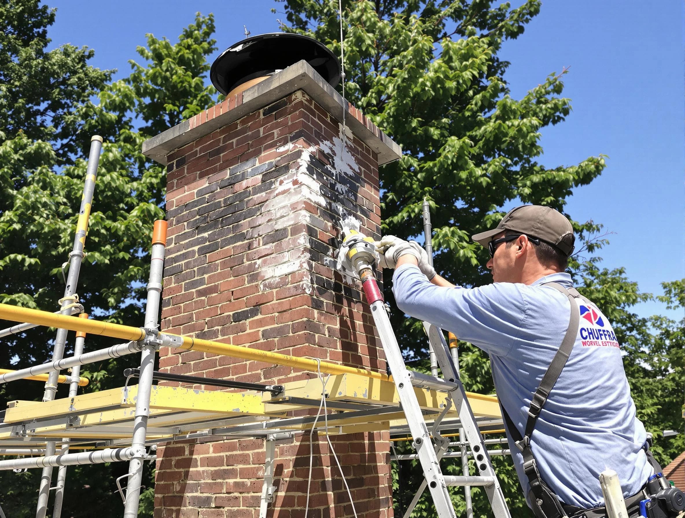 Structural chimney repair by Galloway Chimney Sweep in Galloway, NJ