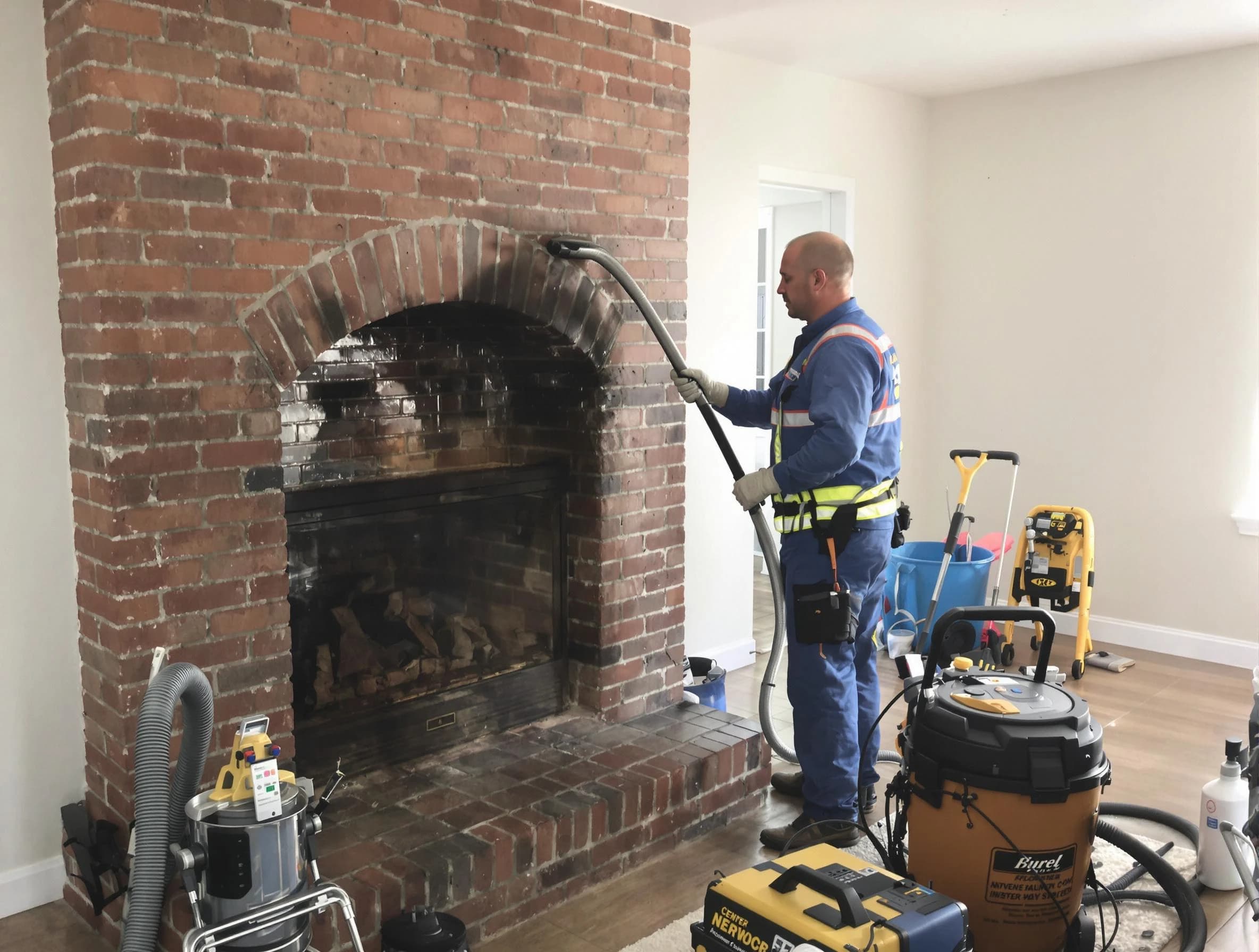 Galloway Chimney Sweep expert performing detailed chimney sweep in Galloway, NJ