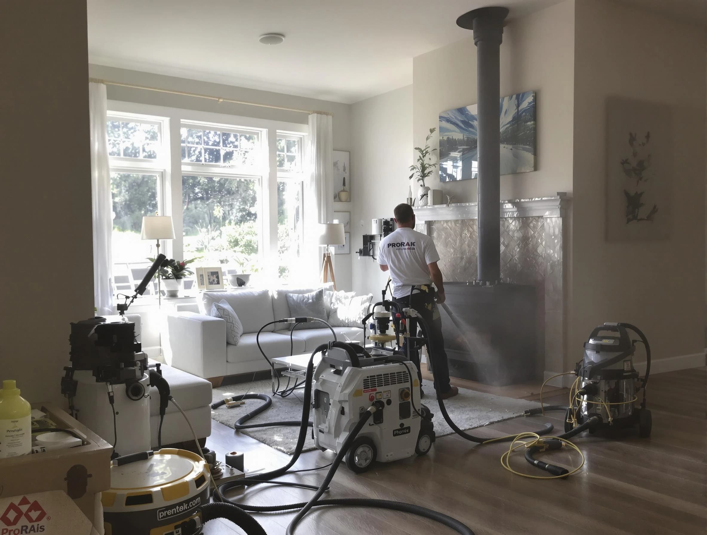 Soot removal service by Galloway Chimney Sweep for a fireplace in Galloway, NJ